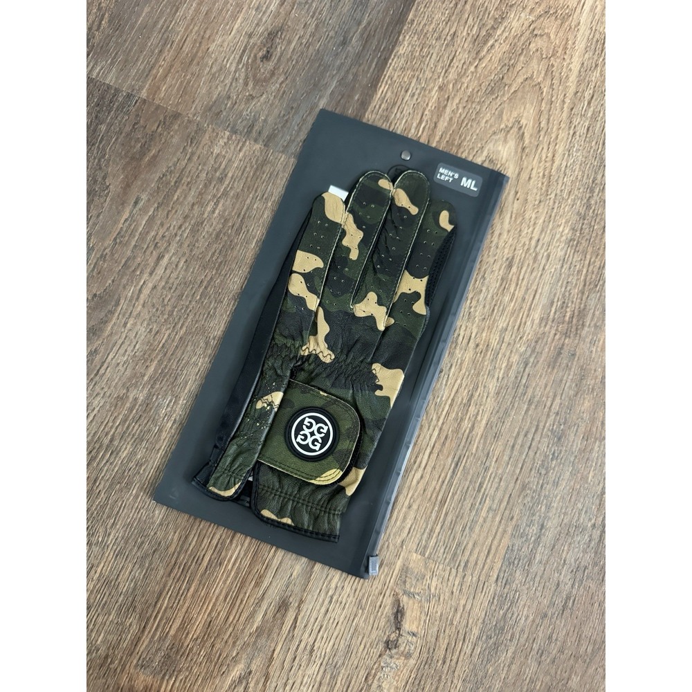 G/FORE Mens Luxe Leather Golf Glove Left Hand‎ Green Camo Size ML Stylish Trendy